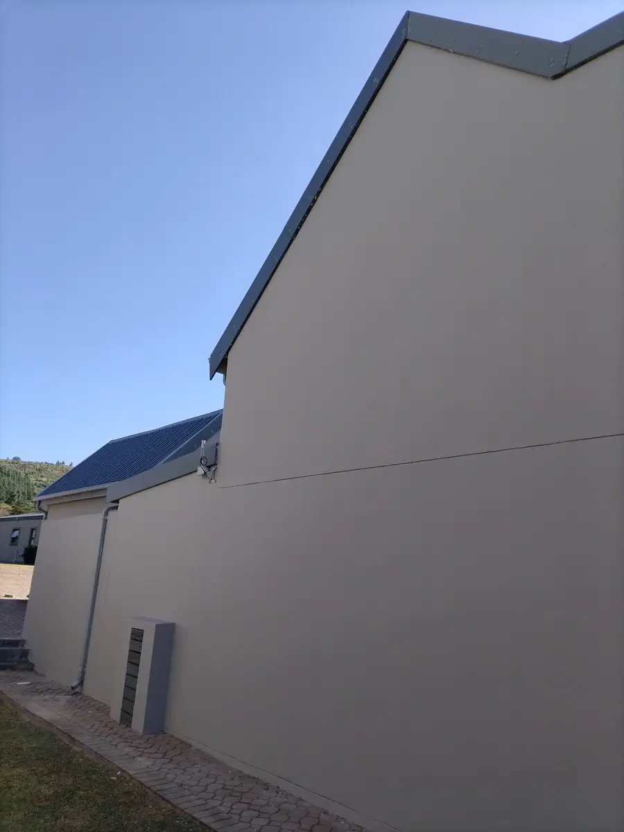 The same walls replastered and painted