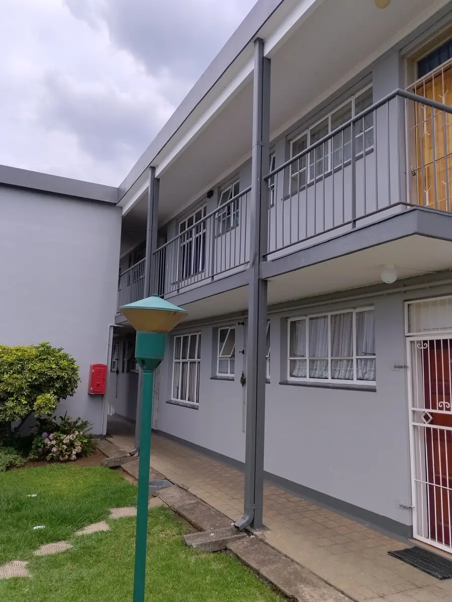 Repainted two-storey flats complex